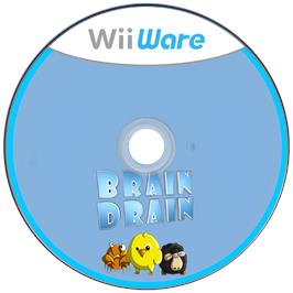 Cartridge artwork for Brain Drain on the Nintendo Wii.